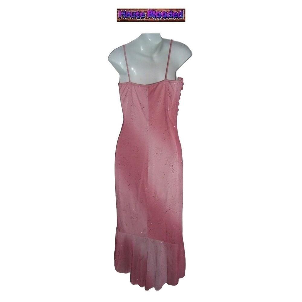 Taboo Dress Vtg 90s Pink Glitter Kawaii Fairy Barbie y2k Coquette Ballet McBling - Picture 8 of 15